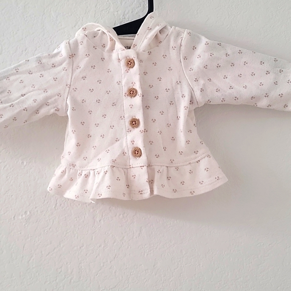 White Floral Kids Top